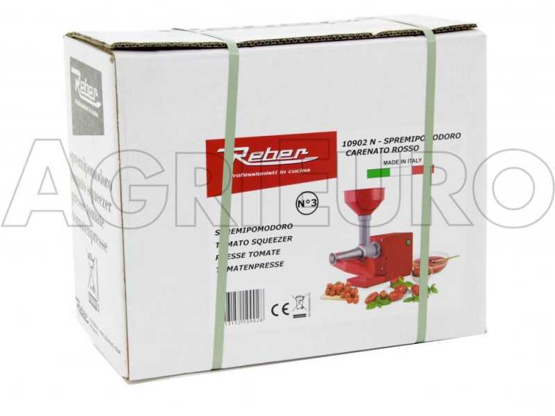 Reber 10902N - Trituradora de tomate multi-herramienta - Motor de ahorro energ&eacute;tico de 250 W