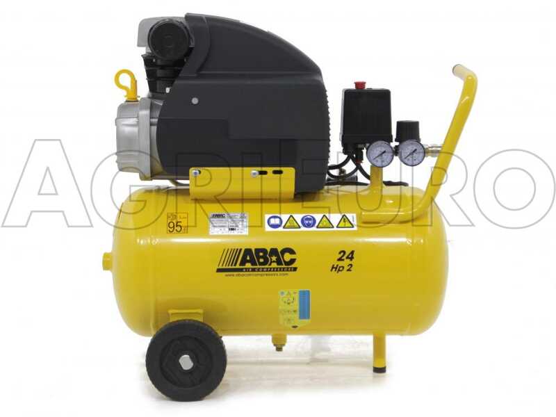ABAC POLE POSITION B20 - Compresor de aire el&eacute;ctrico monof&aacute;sico - Motor 2 HP - 24 L