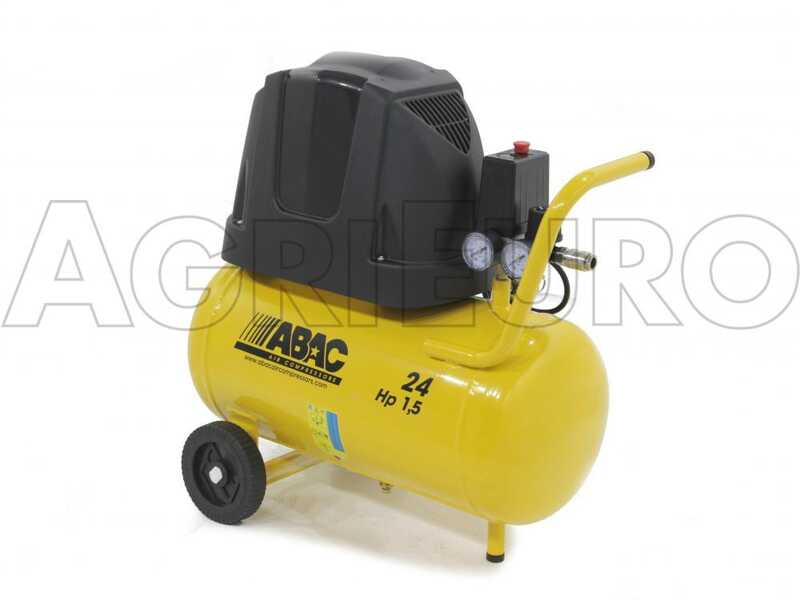 Abac Pole Position B15 - Compresor de aire el&eacute;ctrico con ruedas - Motor 1.5 HP - 24 L sin aceite