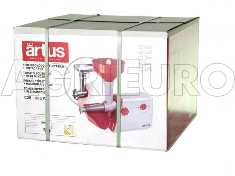 Artus C25 - Picadora de carne - Trituradora de tomate - 385 W