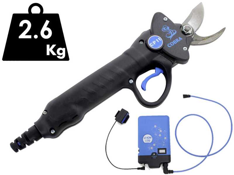Tijeras de poda el&eacute;ctricas Campagnola Cobra CP11, de bater&iacute;a - Power Kit 170 LI-ION