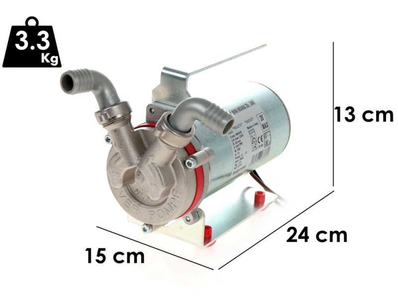 Bomba de trasiego el&eacute;ctrica Rover Marina Mini Novax 20 - 24V, con Power Command