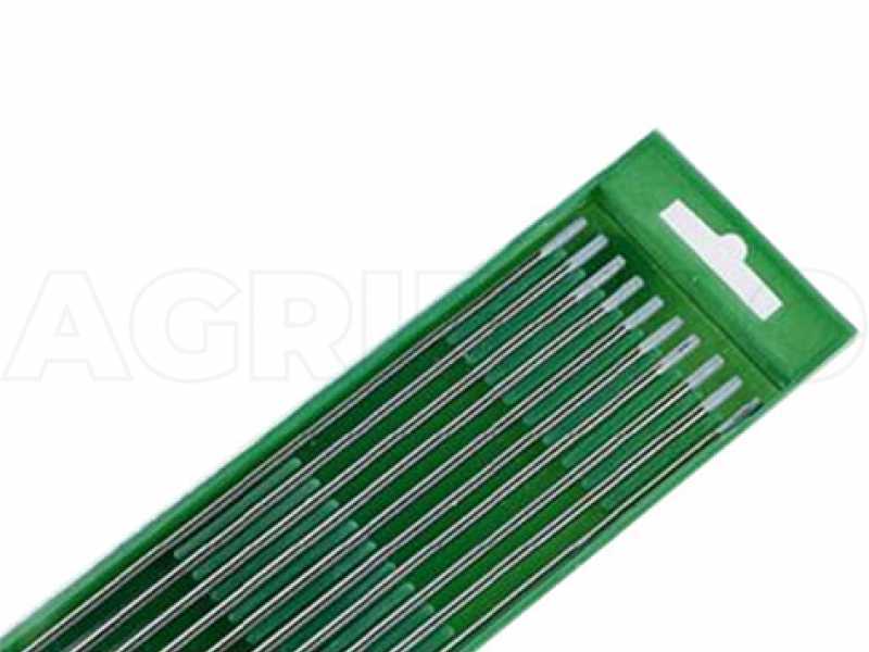 Electrodo Tungsteno Puro - di&aacute;metro 1,6 mm - para antorchas 110 A, 140A, 180A, 320A - 10 piezas