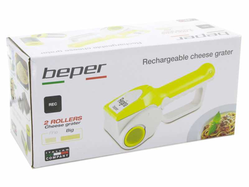 Rallador de bater&iacute;a Beper Regina, rallador de queso sin cables, recargable