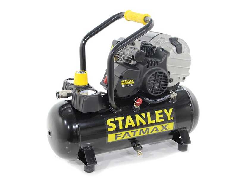 Stanley Fatmax HY 227/10/12 - Compresor de aire el&eacute;ctrico port&aacute;til monof&aacute;sico - Motor 2 HP - 12 L
