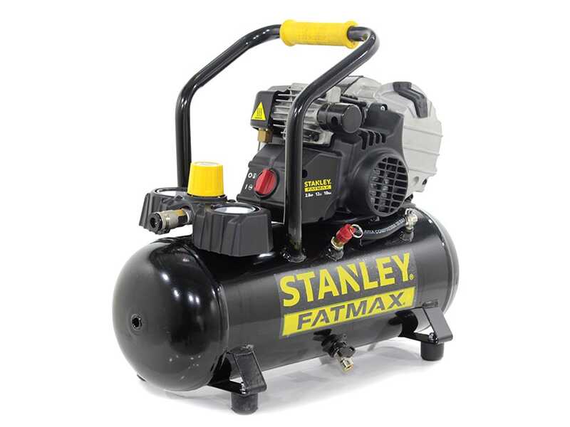 Stanley Fatmax HY 227/10/12 - Compresor de aire el&eacute;ctrico port&aacute;til monof&aacute;sico - Motor 2 HP - 12 L