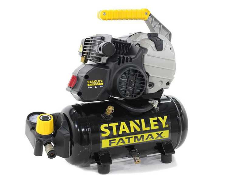 Stanley Fatmax HY 227/8/6E - Compresor de aire el&eacute;ctrico port&aacute;til monof&aacute;sico - Motor 2HP - 6 L