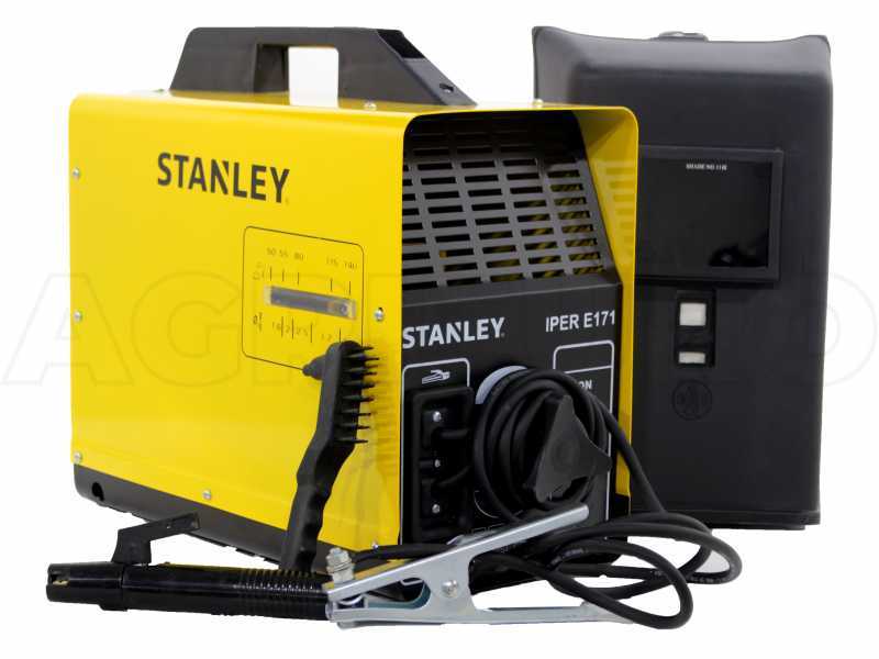 Soldadora transformers MMA Stanley IPER E171 - 140A - 230V - corriente alterna AC - kit