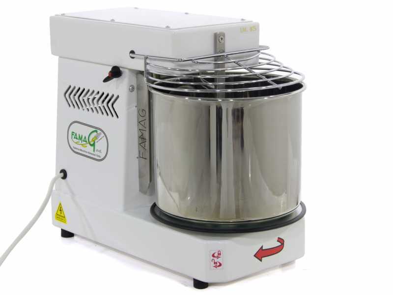 Famag IM 8S/230 1 Velocidad - Amasadora de espiral - 8 Kg con cabezal abatible