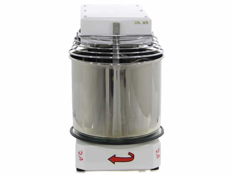 Famag IM 8S/230 1 Velocidad - Amasadora de espiral - 8 Kg con cabezal abatible