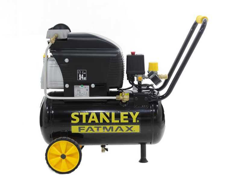 Stanley Fatmax D211/8/24s - Compresor el&eacute;ctrico con ruedas - Motor 2 HP - 24 l - aire comprimido