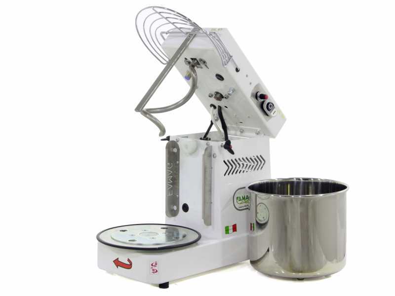 Famag IM 8S/230 10  Velocidades - Amasadora de espiral - 8 Kg con cabezal abatible