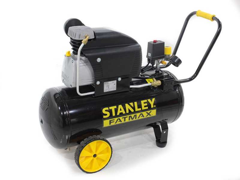 Stanley Fatmax D211/8/50s - Compresor el&eacute;ctrico con ruedas - Motor 2 HP - 50 l - aire comprimido