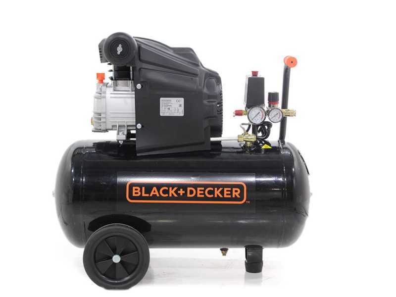 Black &amp; Decker BD 205 50 - Compresor de aire el&eacute;ctrico monof&aacute;sico - Motor 2 HP - 50 L