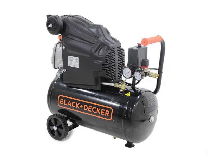 Black &amp; Decker BD 205 24 - Compresor de aire el&eacute;ctrico monof&aacute;sico - Motor 2 HP - 24 L