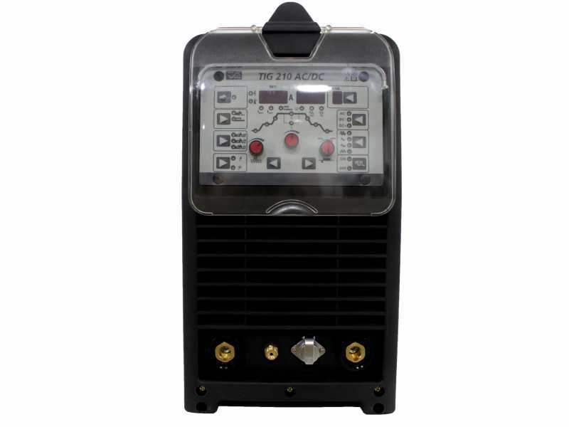 Soldadora inverter tig Awelco TIG 210 AC/DC - 210A m&aacute;x, monof&aacute;sica, corriente AC/DC - kit