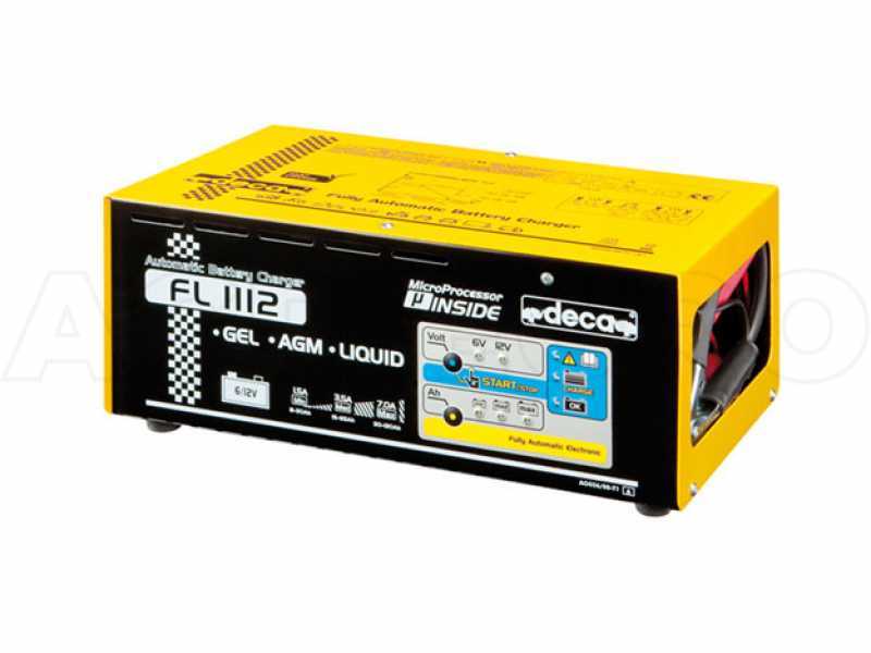 Cargador de bater&iacute;as coches y motocicletas Deca FL 1112 - el&eacute;ctrico - monof&aacute;sico - para bater&iacute;as 6-12V