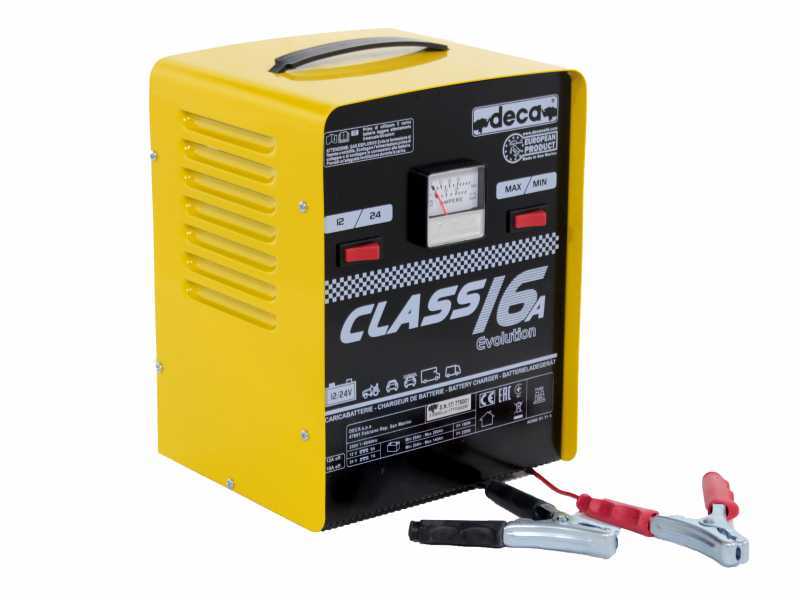 Cargador de bater&iacute;as coches Deca CLASS 16A portatil- alimentaci&oacute;n monof&aacute;sica - bater&iacute;as 12-24V