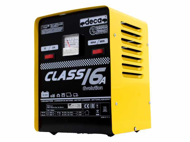 Cargador de bater&iacute;as coches Deca CLASS 16A portatil- alimentaci&oacute;n monof&aacute;sica - bater&iacute;as 12-24V
