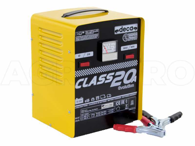 Cargador de bater&iacute;as coches Deca CLASS 20A portatil- alimentaci&oacute;n monof&aacute;sica - bater&iacute;as 12-24V