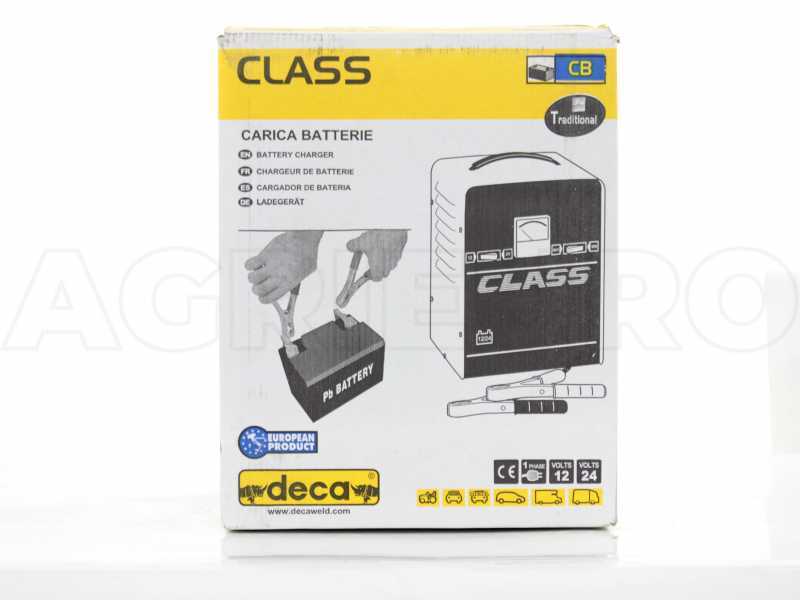 Cargador de bater&iacute;as port&aacute;til Deca CLASS BOOSTER 150A con arrancador, monof&aacute;sico, bater&iacute;as 12V