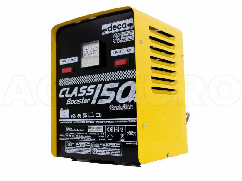 Cargador de bater&iacute;as port&aacute;til Deca CLASS BOOSTER 150A con arrancador, monof&aacute;sico, bater&iacute;as 12V
