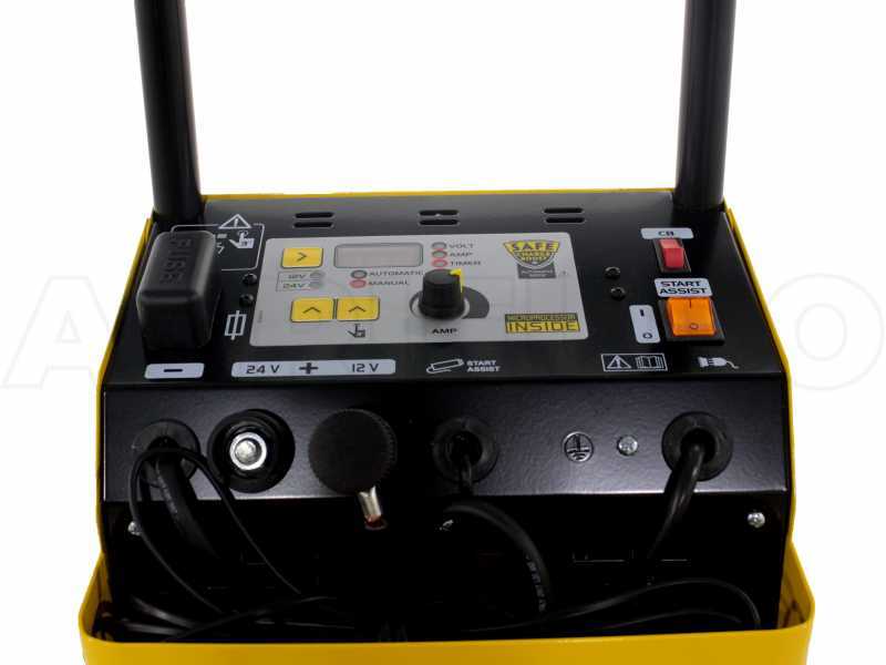 Cargador de bater&iacute;as arrancador 12-24V Deca SC 30/400 con microprocesador, monof&aacute;sico, con ruedas