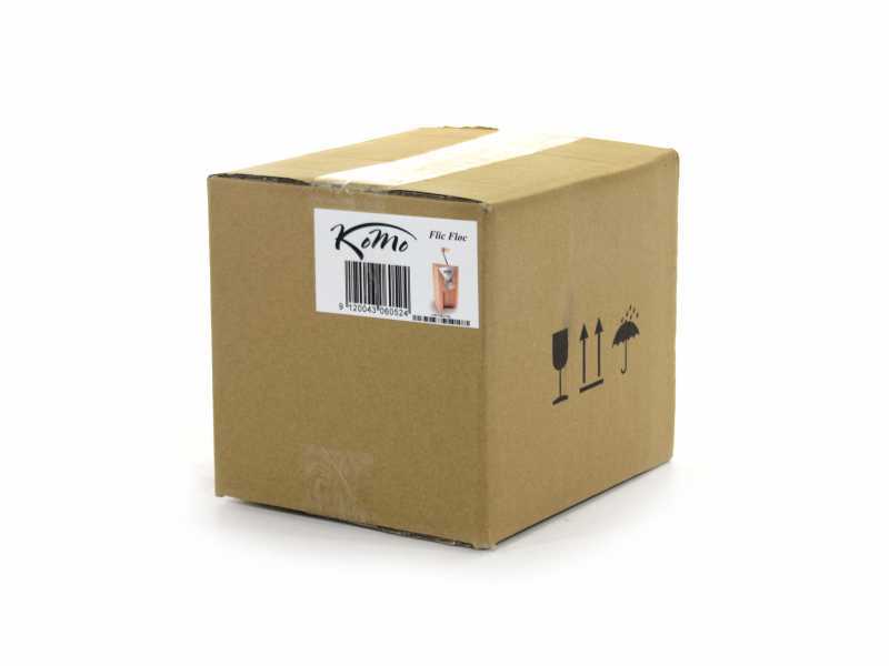 Komo Flic Floc 100g - Molino para copos manual en haya multiplex con rodillos c&oacute;nicos en acero inoxidable