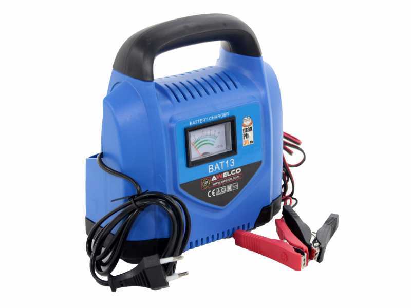 Cargador de bater&iacute;as port&aacute;til Awelco BAT 13 - alimentaci&oacute;n monof&aacute;sica - bater&iacute;as 12V, de 10/40Ah