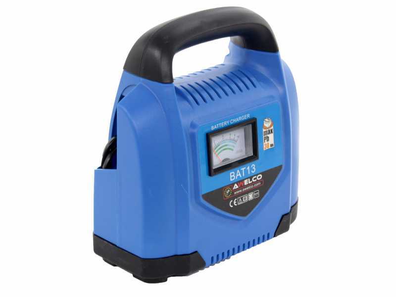 Cargador de bater&iacute;as port&aacute;til Awelco BAT 13 - alimentaci&oacute;n monof&aacute;sica - bater&iacute;as 12V, de 10/40Ah