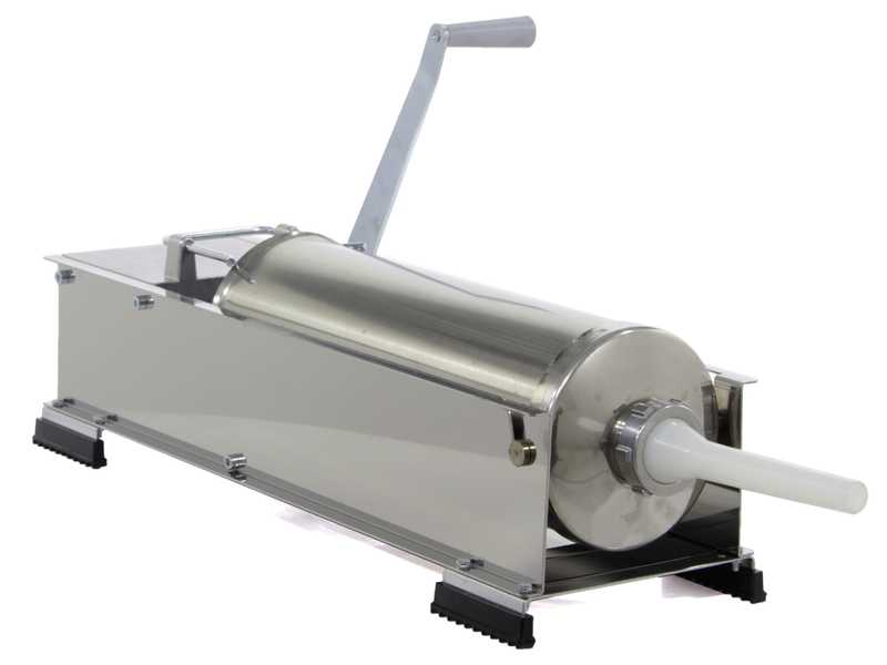 Reber 8973 N INOX - Embutidora manual profesional 10 Kg - 2 velocidades