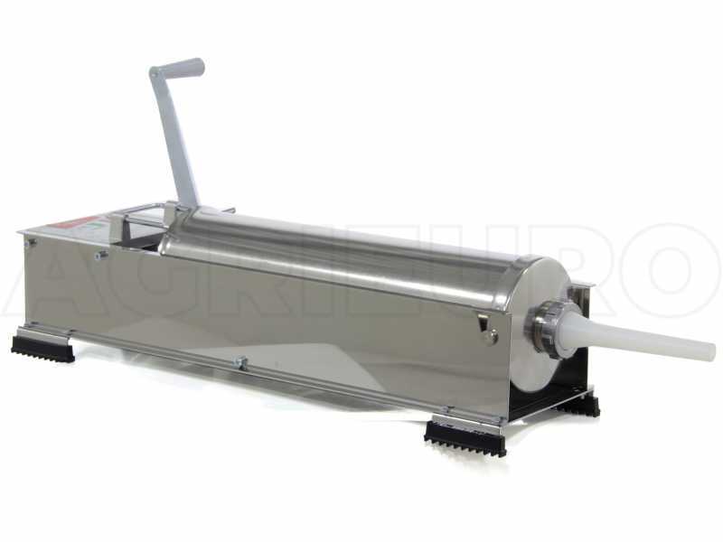 Reber 8974 N INOX - Embutidora manual profesional 12 Kg - 2  velocidades