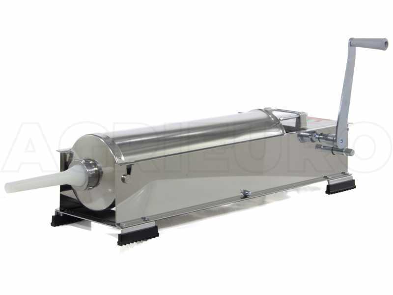 Reber 8974 N INOX - Embutidora manual profesional 12 Kg - 2  velocidades