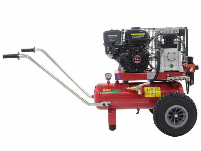 Motocompresor con motor Loncin AgriEuro CB 25/520 LO compresor de gasolina