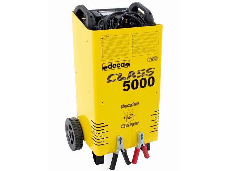 Cargador de bater&iacute;as arrancador Deca CLASS BOOSTER 5000E con ruedas, monof&aacute;sico, 12-24V