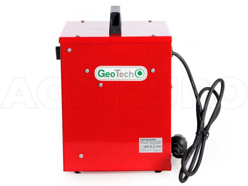 GeoTech EH 200 S - Generador de aire caliente el&eacute;ctrico con ventilador - Monof&aacute;sico