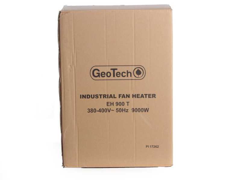 GeoTech EH 900 T - Generador de aire caliente el&eacute;ctrico con ventilador - Trif&aacute;sico