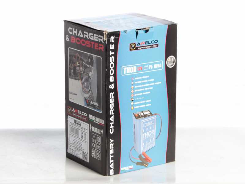 Cargador de bater&iacute;as port&aacute;til Awelco THOR 150 Booster con arrancador, monof&aacute;sico, bater&iacute;a 12V