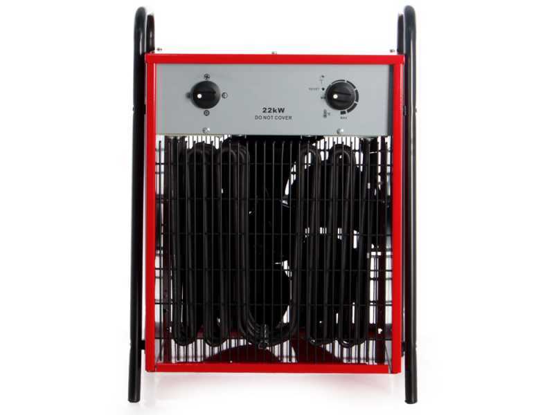 GeoTech EH 2200 T - Generador de aire caliente el&eacute;ctrico con ventilador - 22 kW - trif&aacute;sico