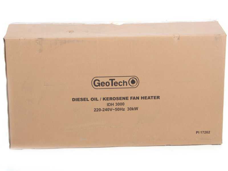 GeoTech IDH 3000 - Generador de aire caliente di&eacute;sel - de combusti&oacute;n indirecta - con ruedas