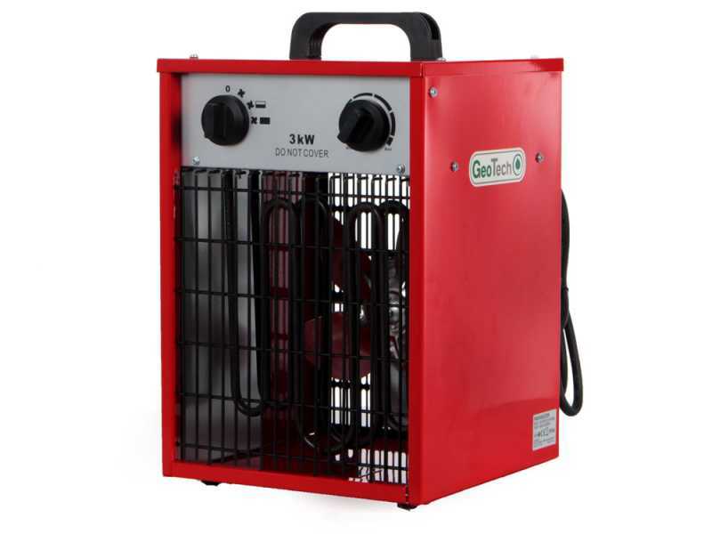 Generador de aire caliente el&eacute;ctrico GeoTech EH 300 S con ventilador, monof&aacute;sico