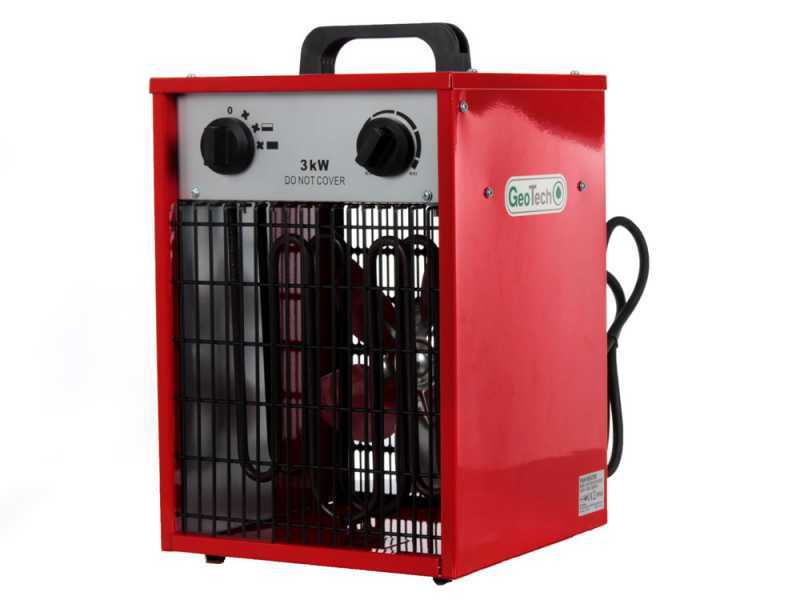 GeoTech EH 300 S - Generador de aire caliente el&eacute;ctrico con ventilador - Monof&aacute;sico
