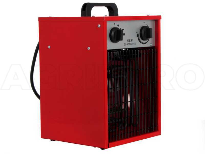 Generador de aire caliente el&eacute;ctrico GeoTech EH 500 T, con ventilador, trif&aacute;sico