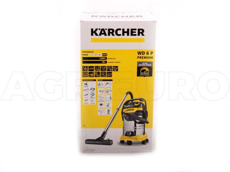 Aspirador de cenizas Karcher AD 4 Premium con bid&oacute;n en metal de 17 l - motor 600 W