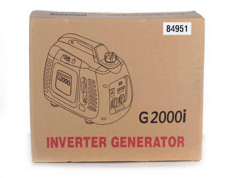AMA G2000i - Generador de corriente silencioso port&aacute;til inverter 1.9 kW - Continua 1.7 kW Monof&aacute;sica