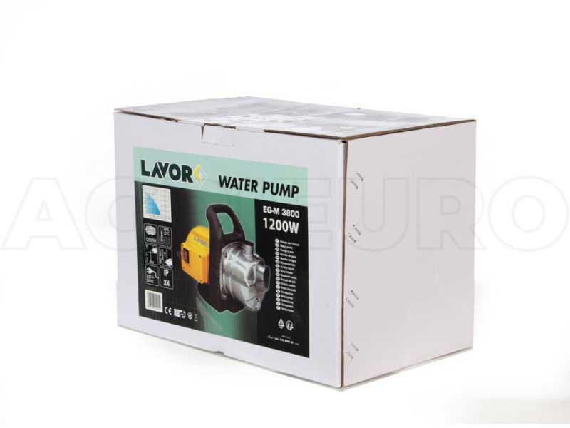 Bomba el&eacute;ctrica de jard&iacute;n para riego Lavor EG-M 3800 autocebante, 1200 vatios
