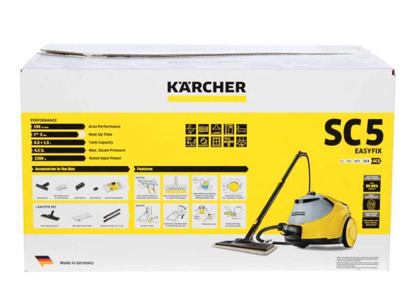Limpiador a vapor Karcher SC 5 EasyFIx - dep&oacute;sito de agua recargable - 2200 vatios