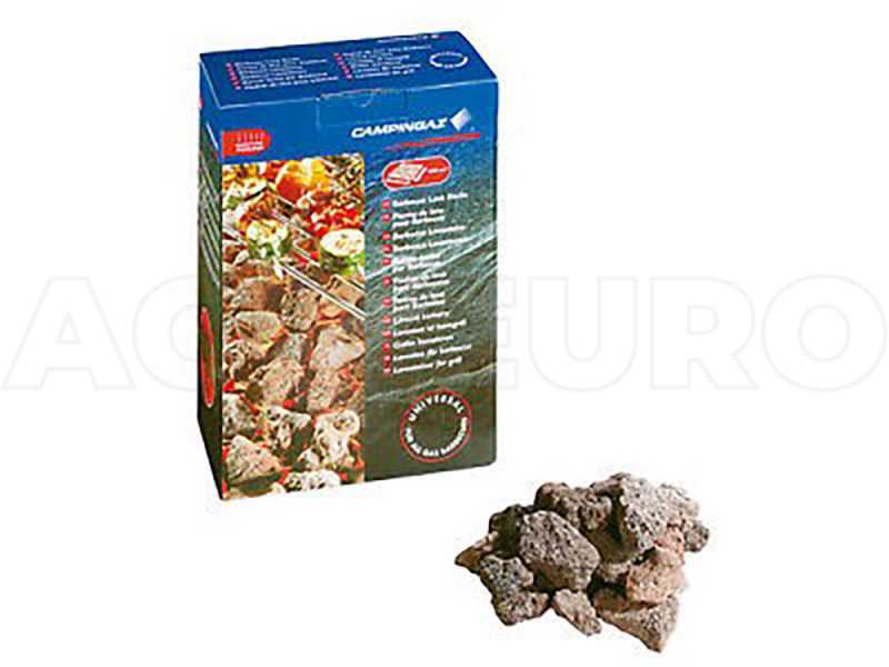 Piedra volc&aacute;nica para barbacoa de gas - paquete de 3 kg