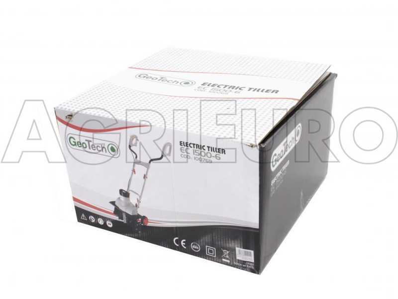GeoTech EC 1500-6 - Motoazada el&eacute;ctrica - 1500 W - 6 hilas de azadas