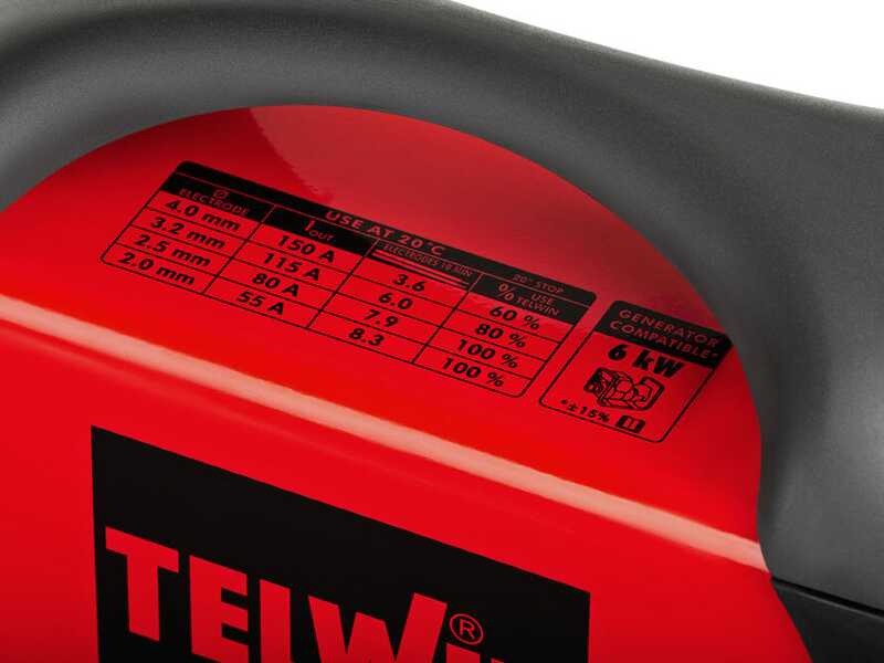 Telwin Force 165 - Soldadora Inverter (MMA) + M&aacute;scara, corriente continua (CC)